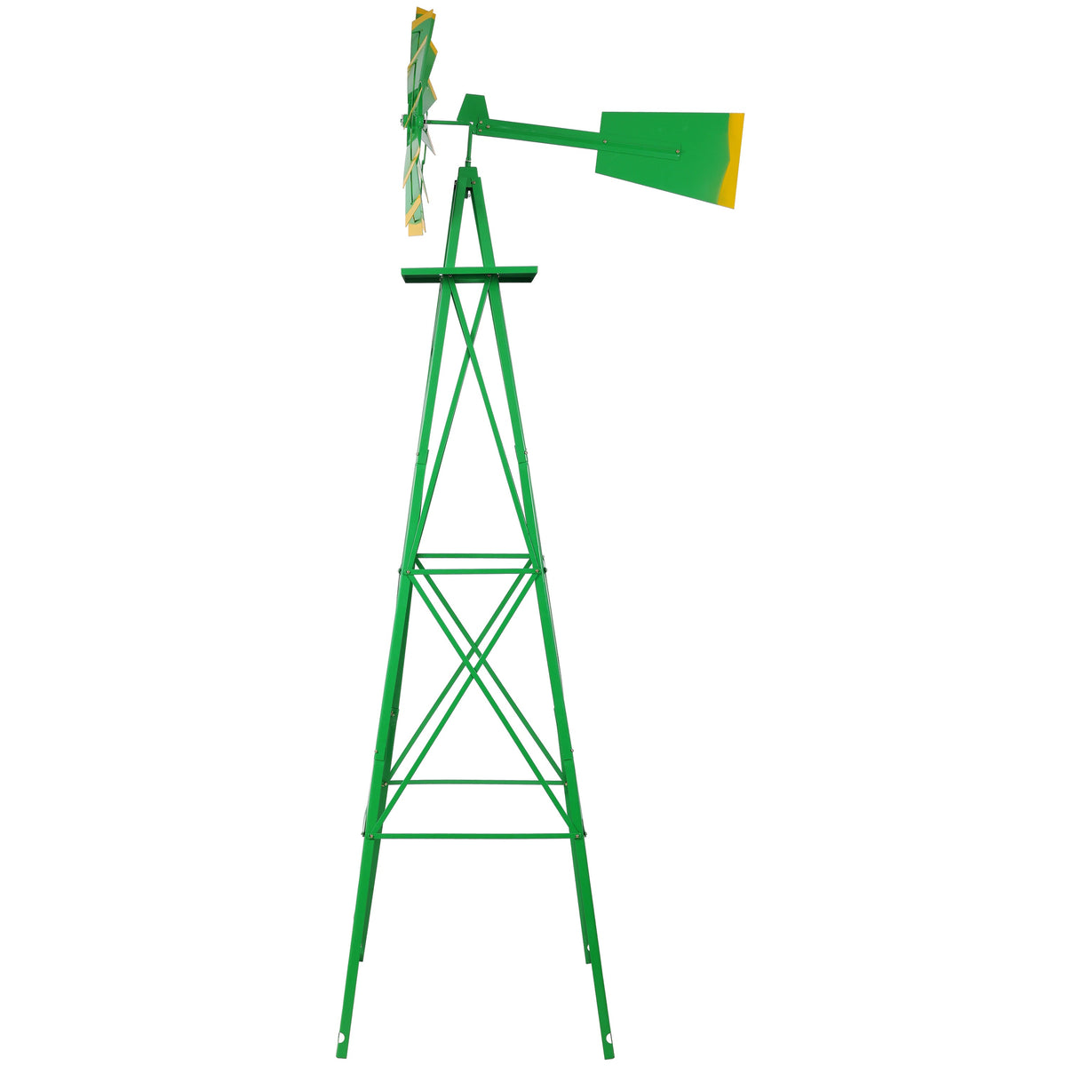 8FT Decorative Garden Windmill with Heavy Duty Steel Frame - Metal, photo 3 of 8