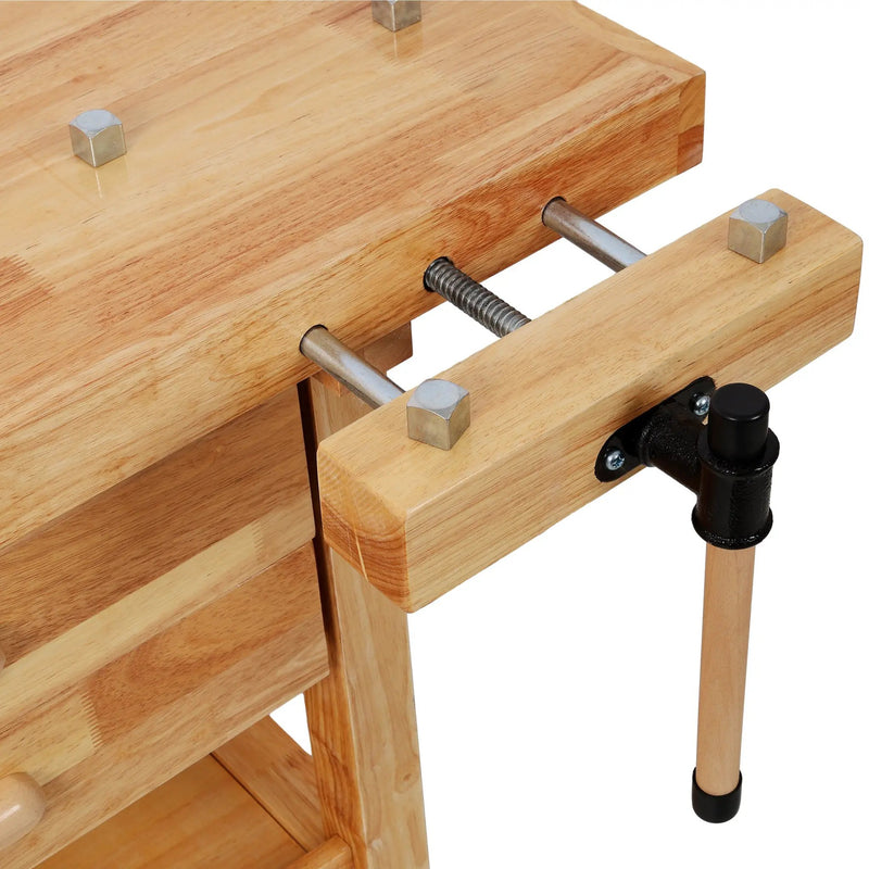60-Inch Rubber Hardwood Workbench with 4 Drawers by HouseOfZazla