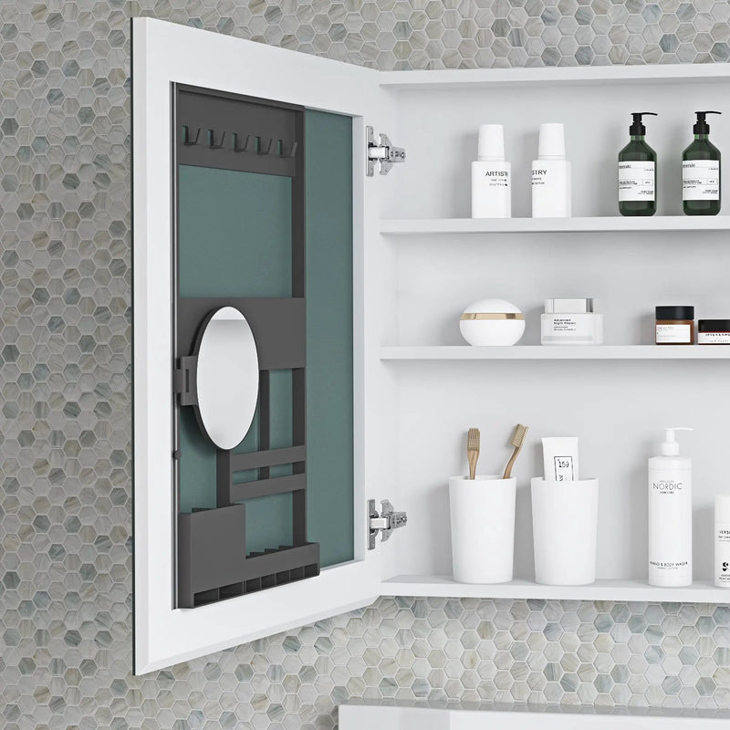 24'' W x 26'' H Frameless Mirror Medicine Cabinet by HouseOfZazla