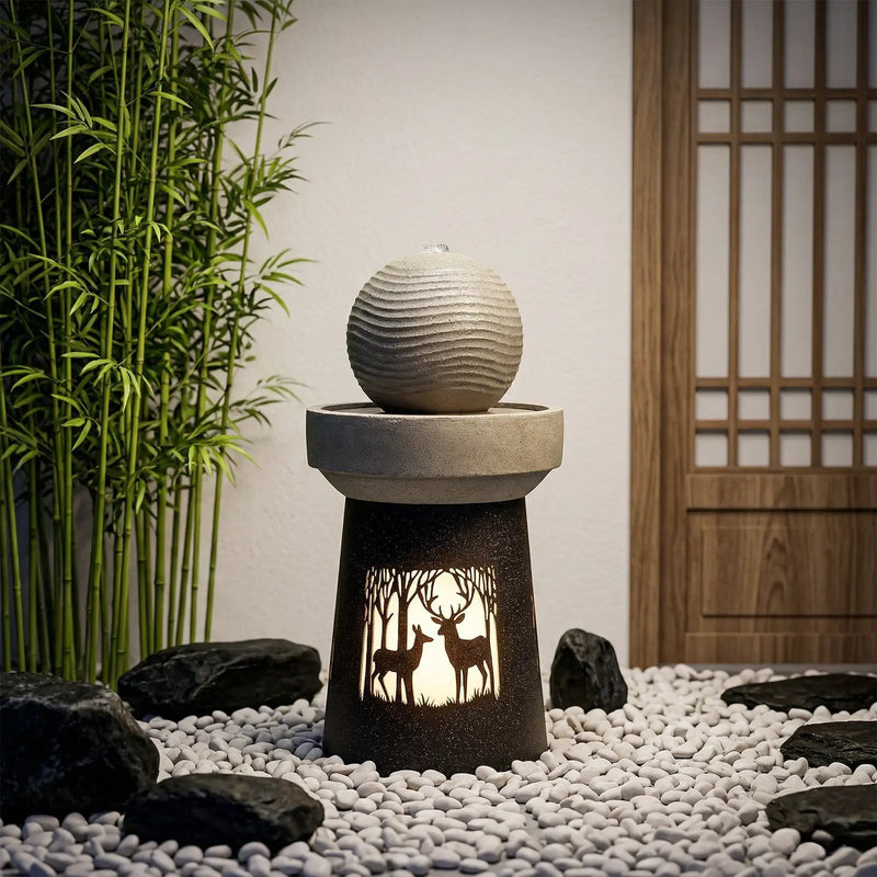 Outdoor Garden Lantern with Warm LED Light by HouseOfZazla