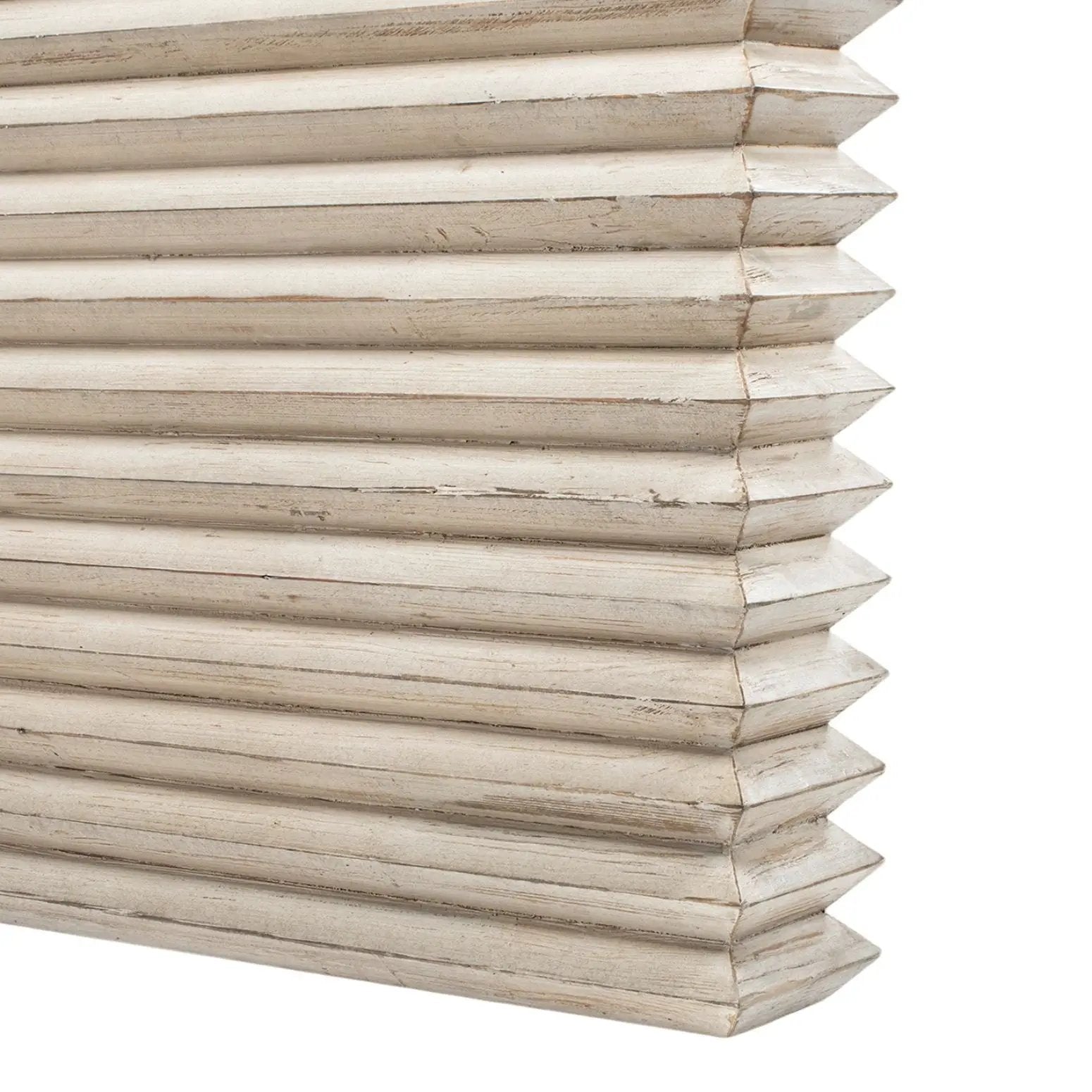 Veda - Geometric Waterfall Dining Table - White by HouseOfZazla