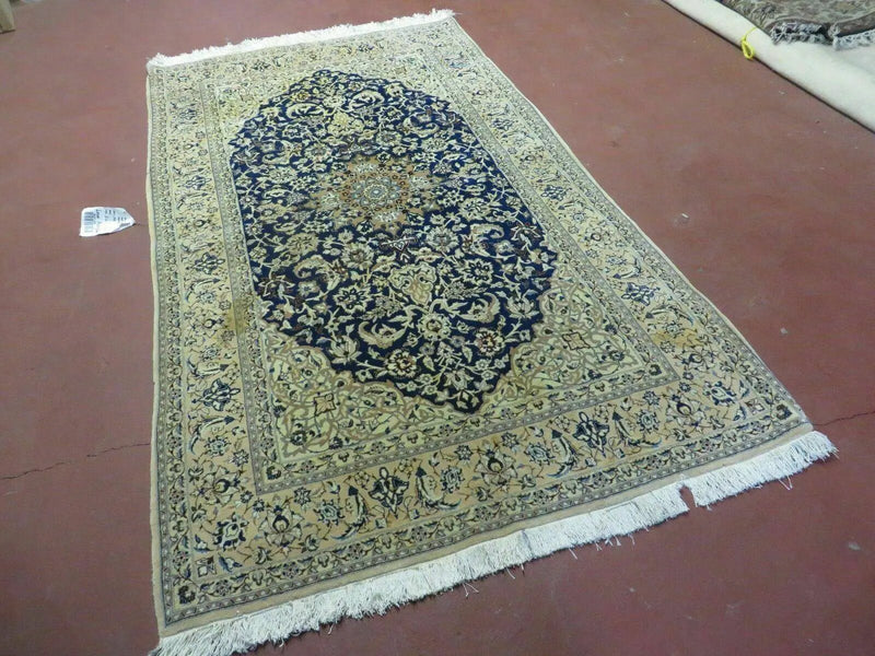4' X 6' Handmade Ultra Fine India Floral Oriental Wool Silk Rug Hand Knotted by Jewel Rugs
