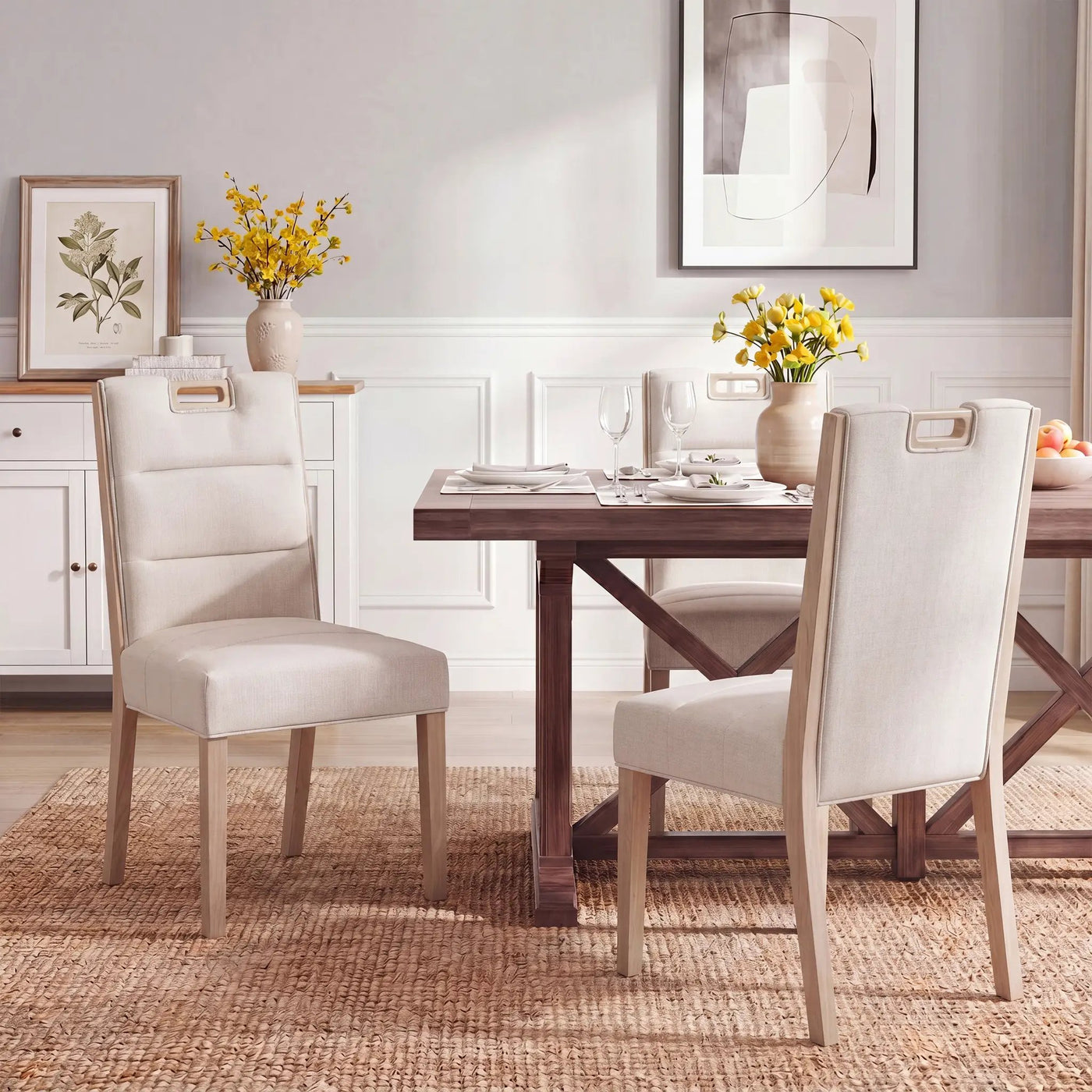 Upholstered Armless Dining Chairs by HouseOfZazla