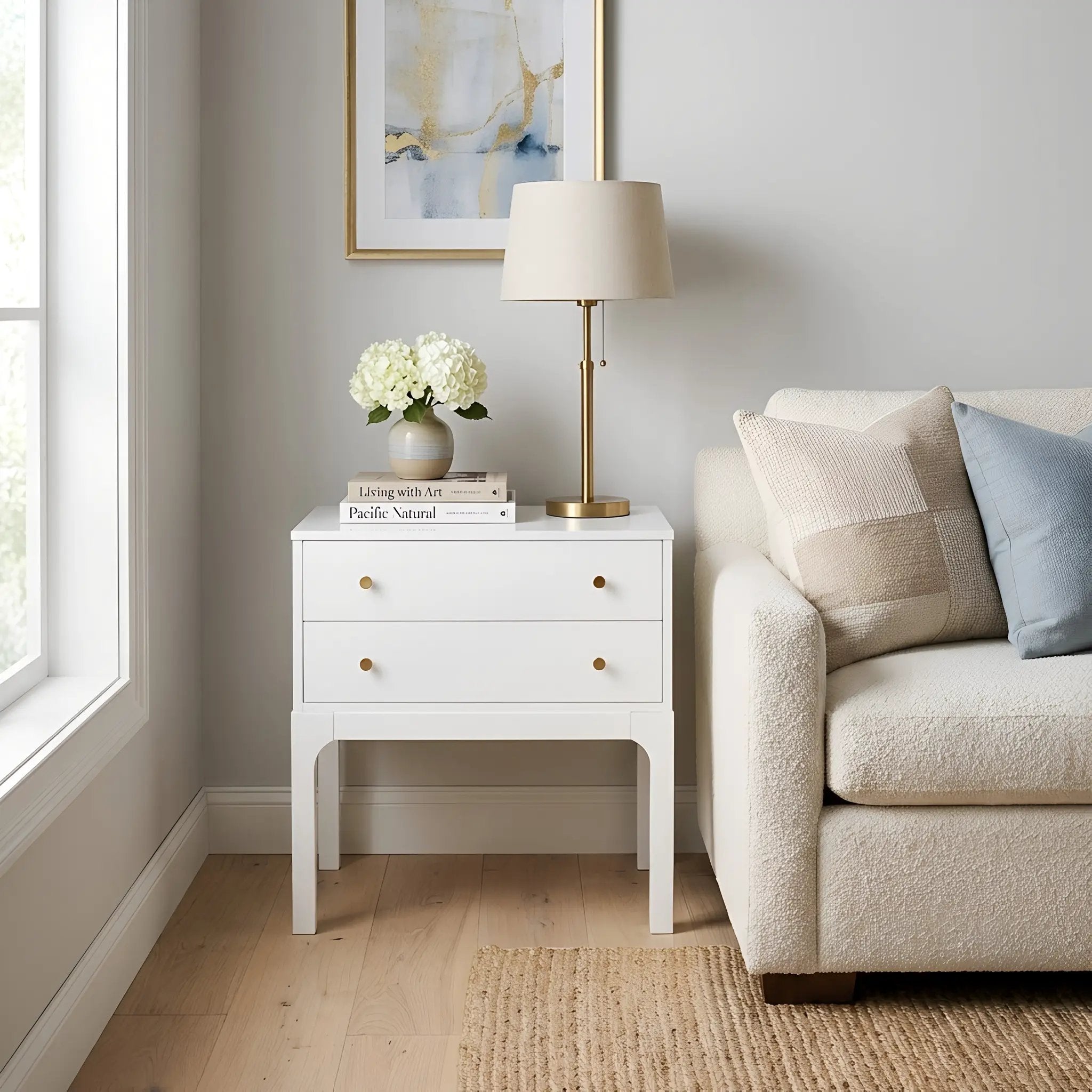 Alonso 2-Drawer Modern Nightstand by HouseOfZazla