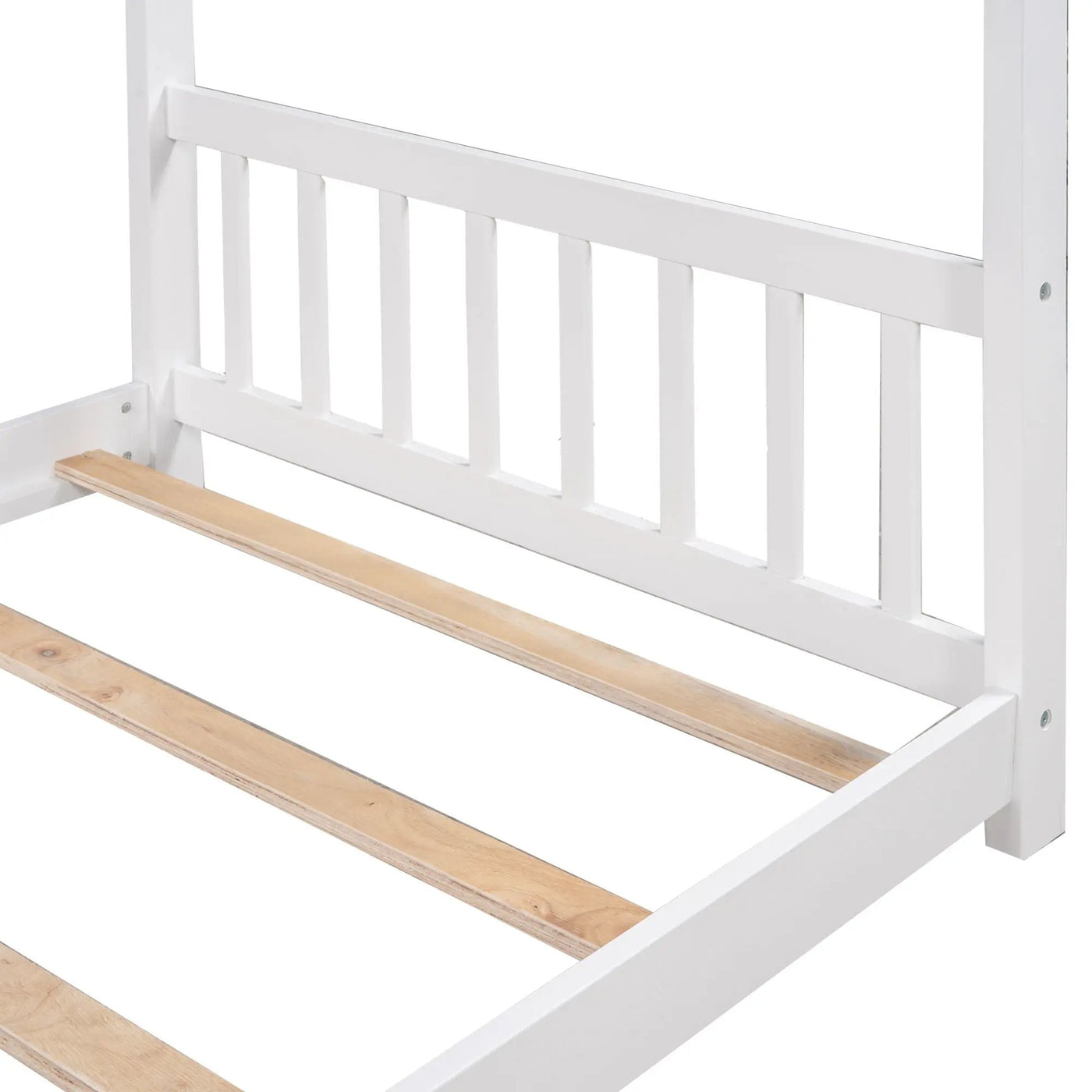 House Platform Bed With Headboard And Footboard, Roof Design by HouseOfZazla