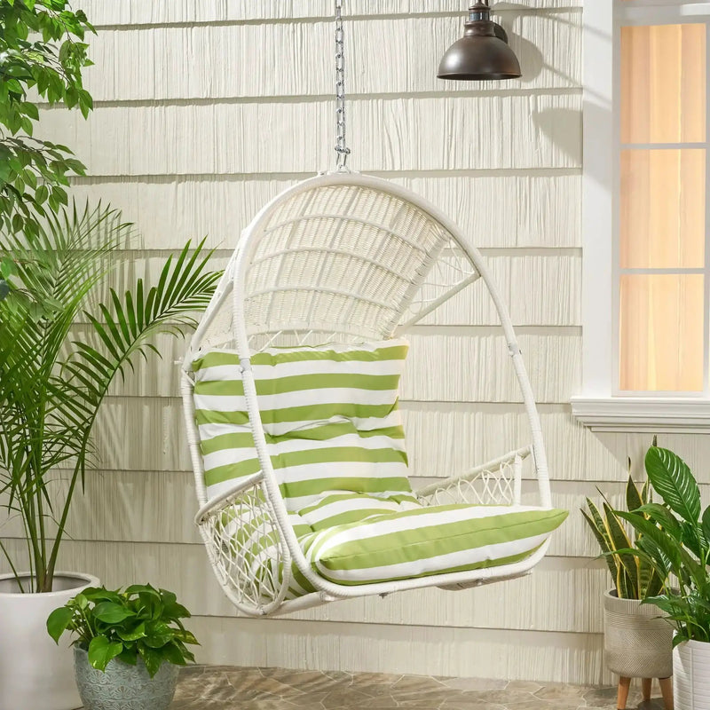 Malia Wicker Hanging Chair With Cushion by HouseOfZazla
