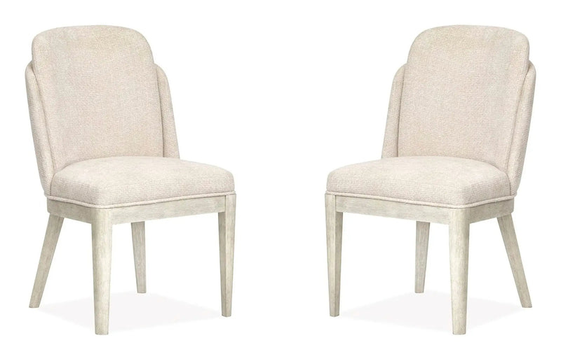 Lorelei - Upholstered Host Chair (Set of 2) - Misty Cloud by Unique Piece Furniture