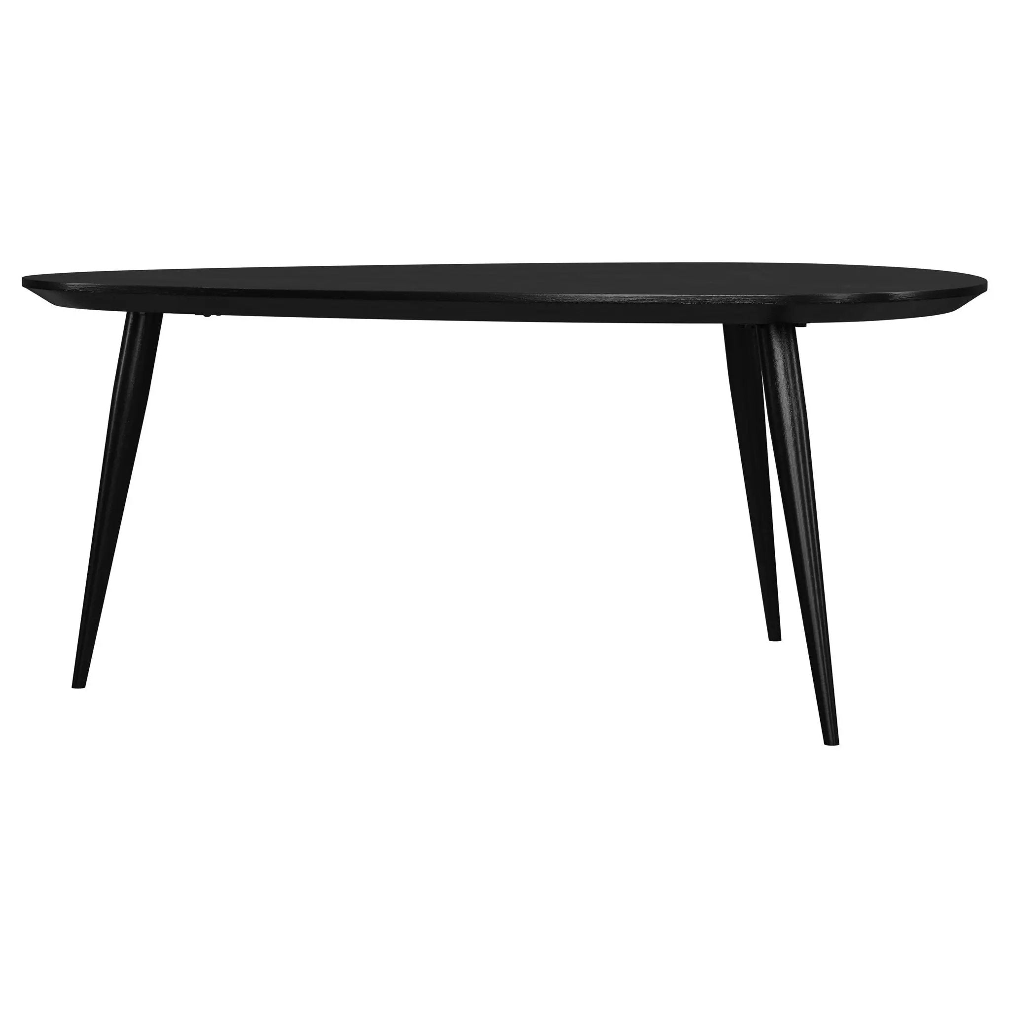 Odessa Triangular Solid Wood Coffee Table Black by Unique Piece Furniture