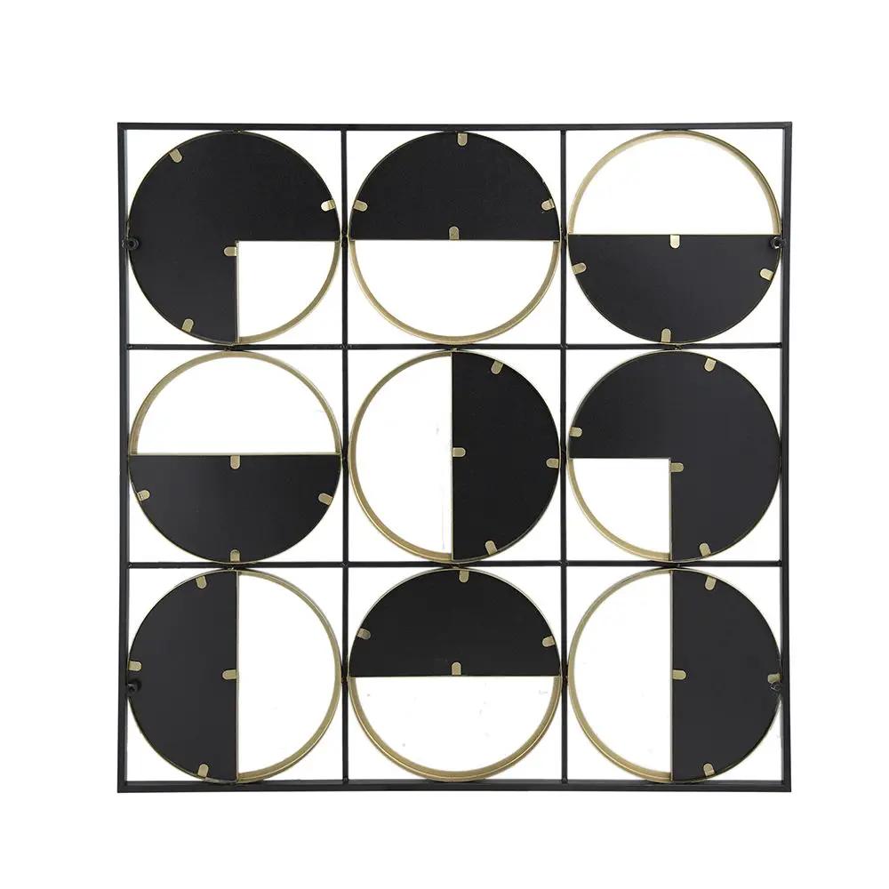 Eclectic Styling Metal Beaded Wall Mirror With Contemporary Design For Bedroom, Liveroom & Entryway by HouseOfZazla