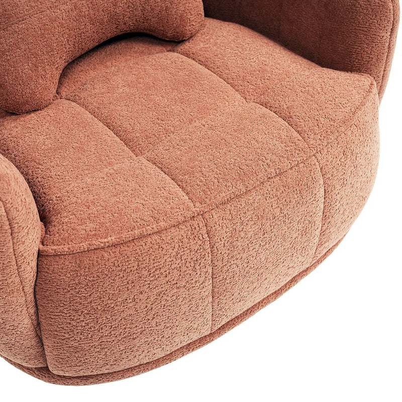 Louie 30.5" Modern Dog Sofa Bed with Bone Pillow, Medium, Spice by HouseOfZazla
