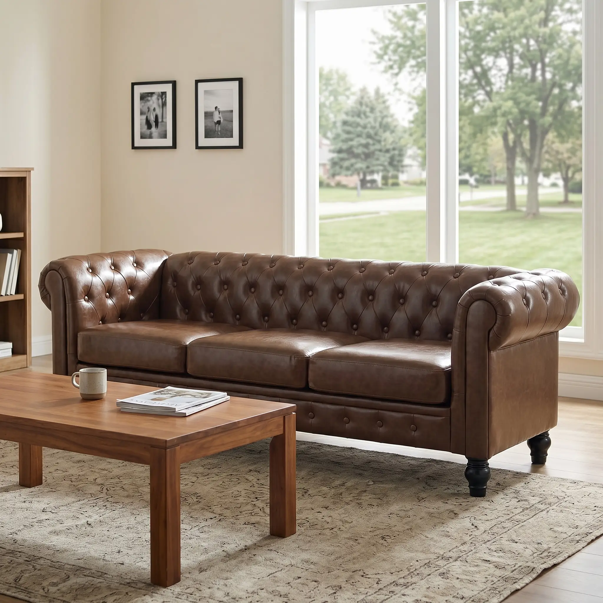 Elegant Tufted Sofa by HouseOfZazla