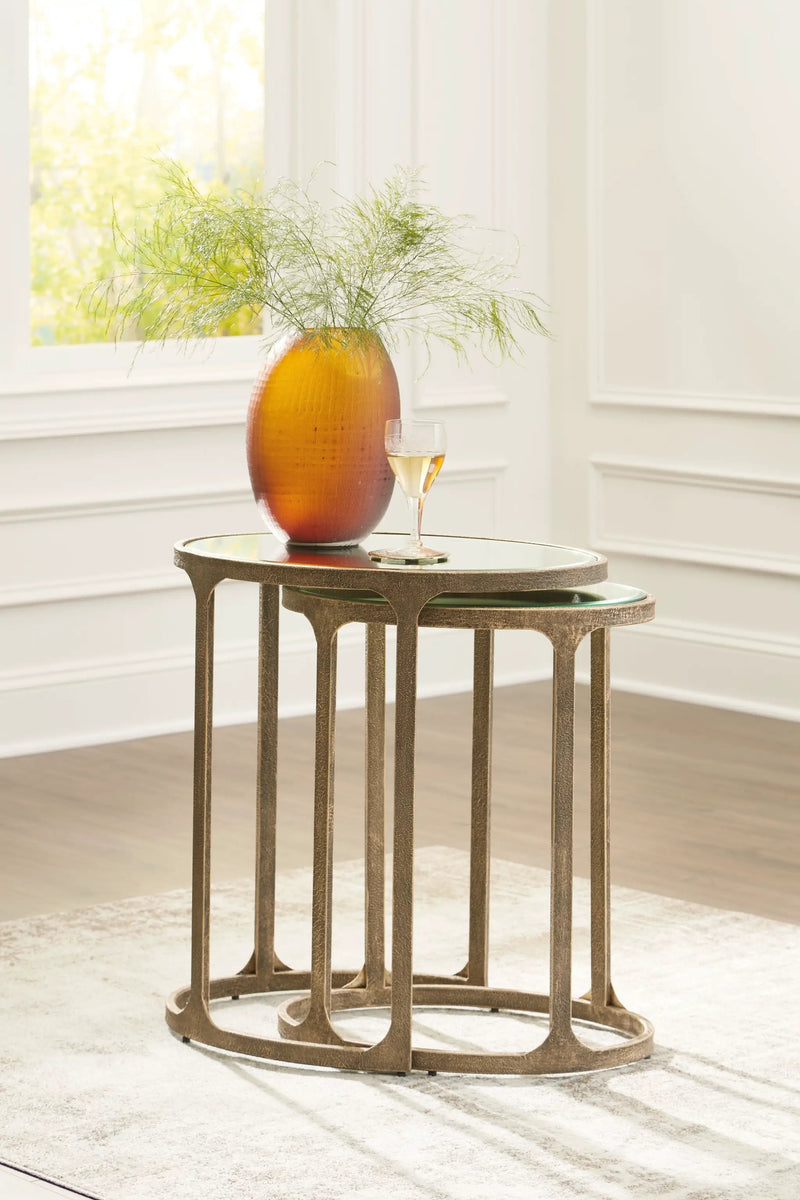Irmaleigh - Accent Table Set (Set of 2) - Antique Black by Unique Piece Furniture