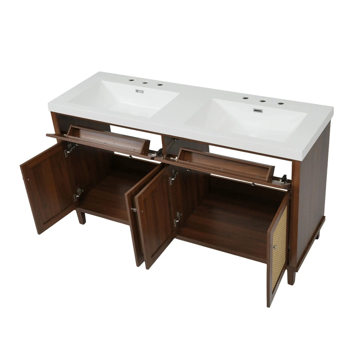 Bathroom Vanity With Double Sink, Large Storage Space by HouseOfZazla