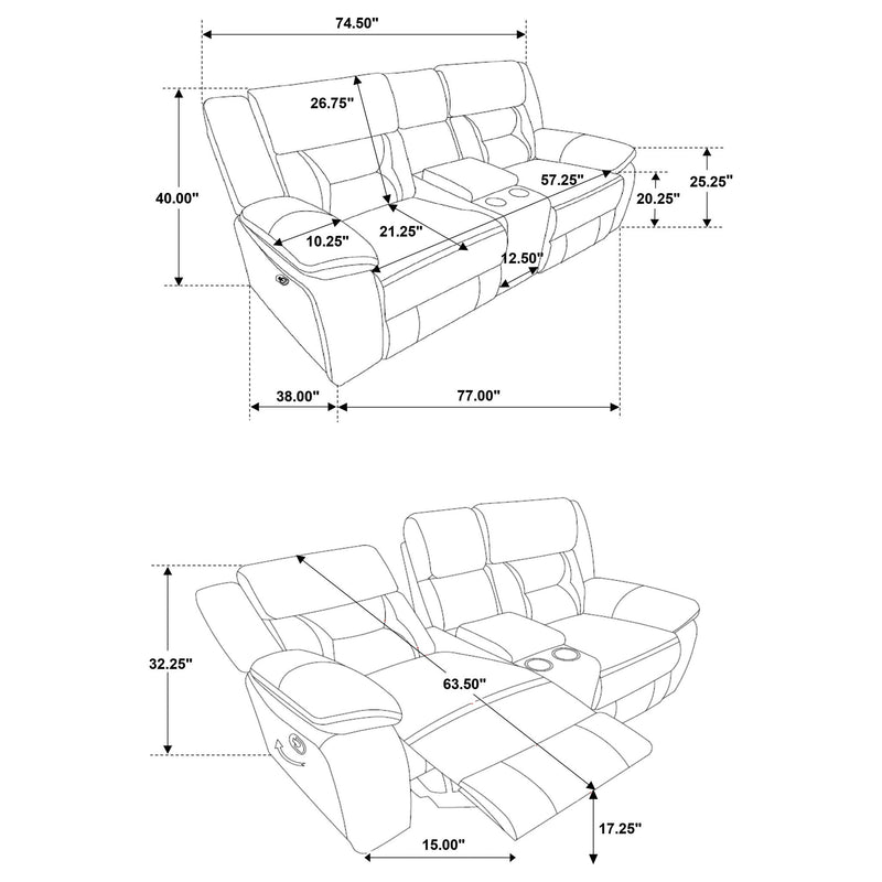 Brazelton - Pillow Top Arm Motion Living Room Set by HouseOfZazla