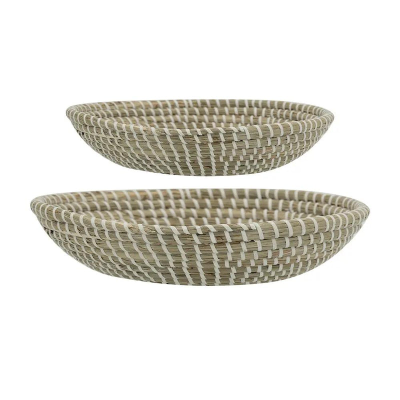 S/2 Kira Woven Seagrass Bowls by HouseOfZazla