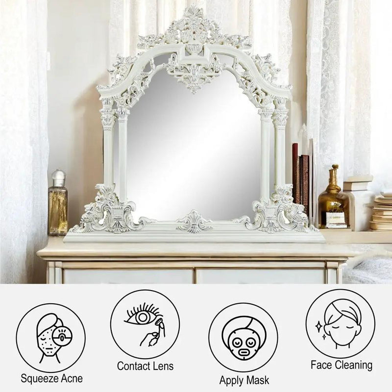 Vanaheim - 54" Mirror - Antique White by Unique Piece Furniture