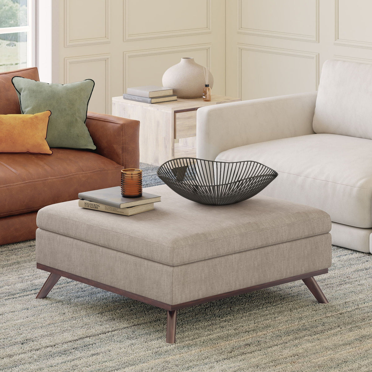 Owen - Multifunctional Square Coffee Table Storage Ottoman, photo 39 of 40