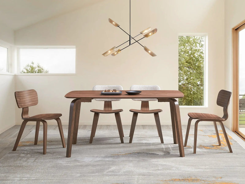 Casson - 5 Piece Dining Room Set - Walnut by Unique Piece Furniture