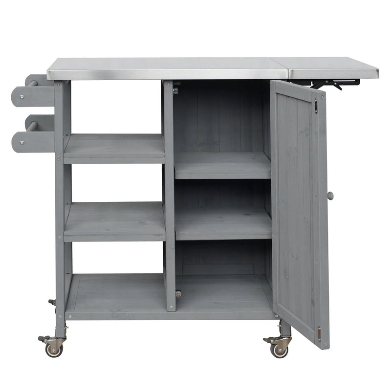 Foldable Outdoor Kitchen Island Patio Kitchen Cart by HouseOfZazla