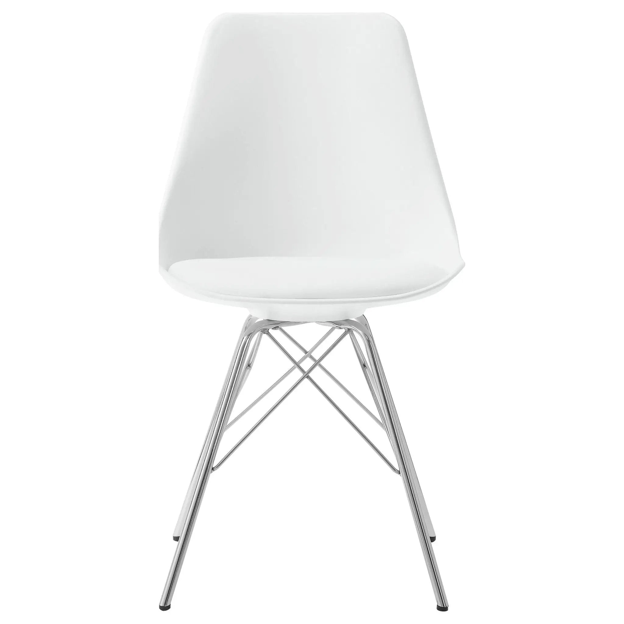 Juniper Polypropylene Dining Side Chair White (Set of 2) by Unique Piece Furniture