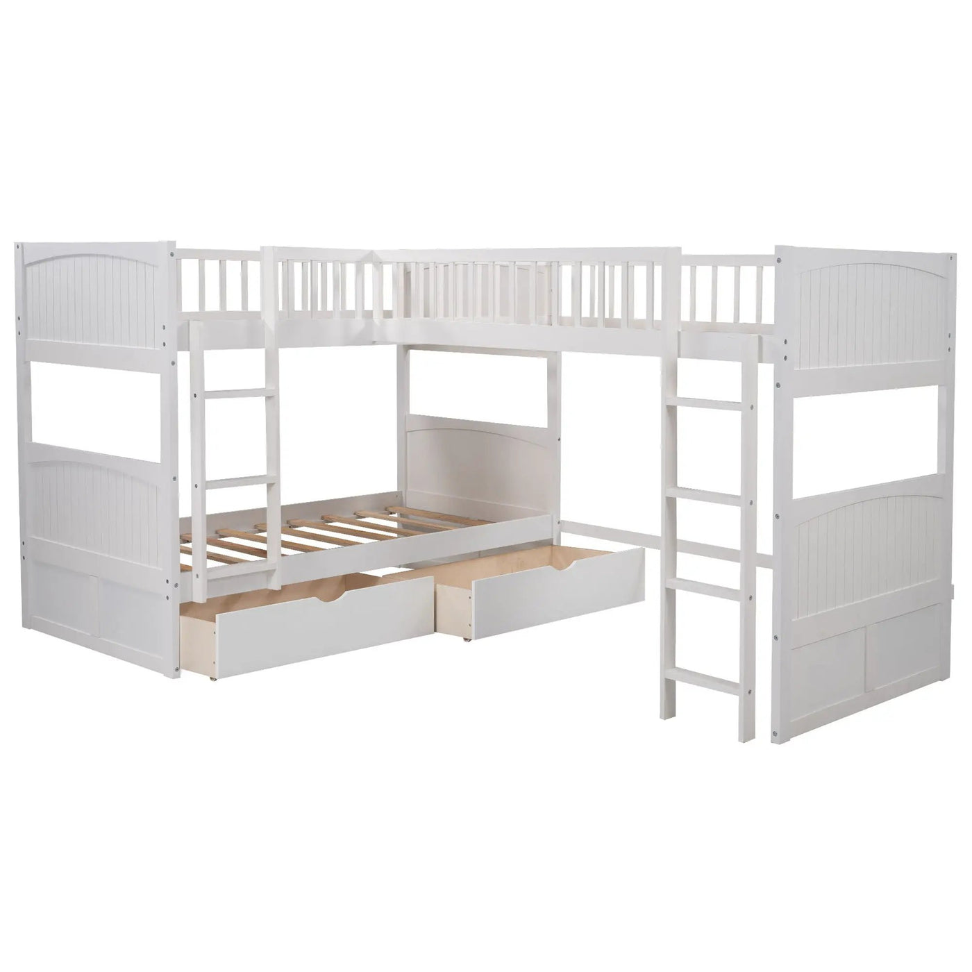 Bunk Bed With Loft And 2 Drawers by HouseOfZazla