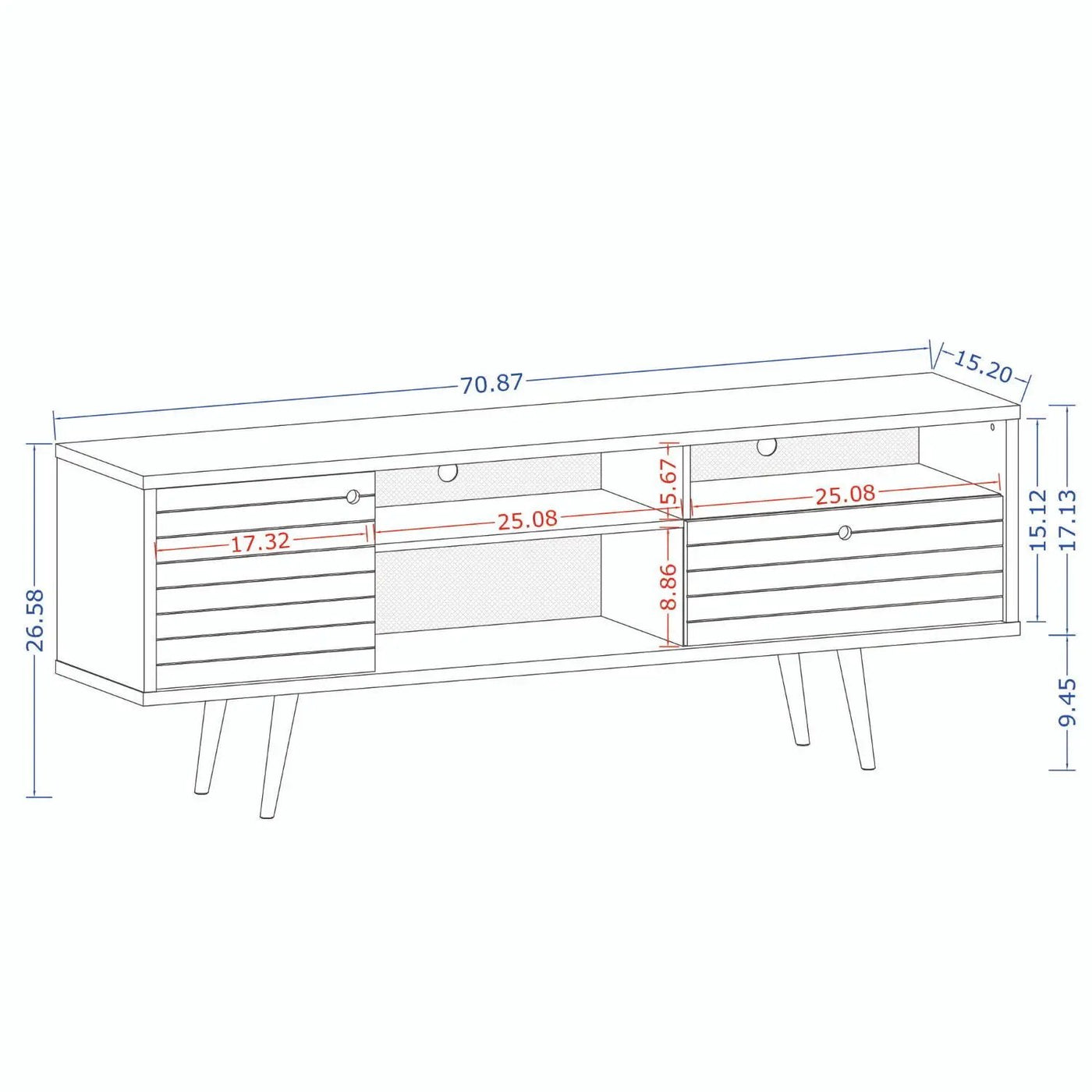 Liberty - TV Stand With Wire Management by HouseOfZazla