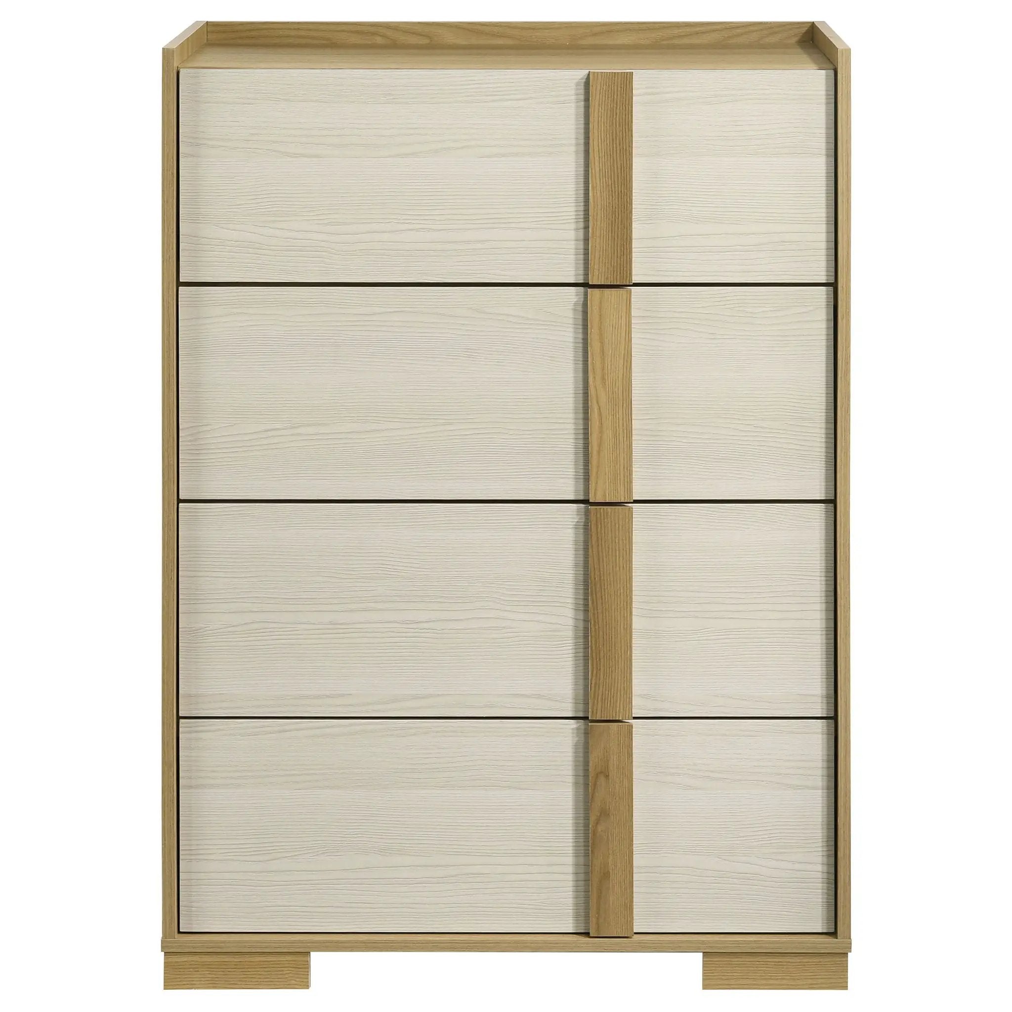 Lincoln - 4 Drawer Chest Of Drawers - Natural by HouseOfZazla