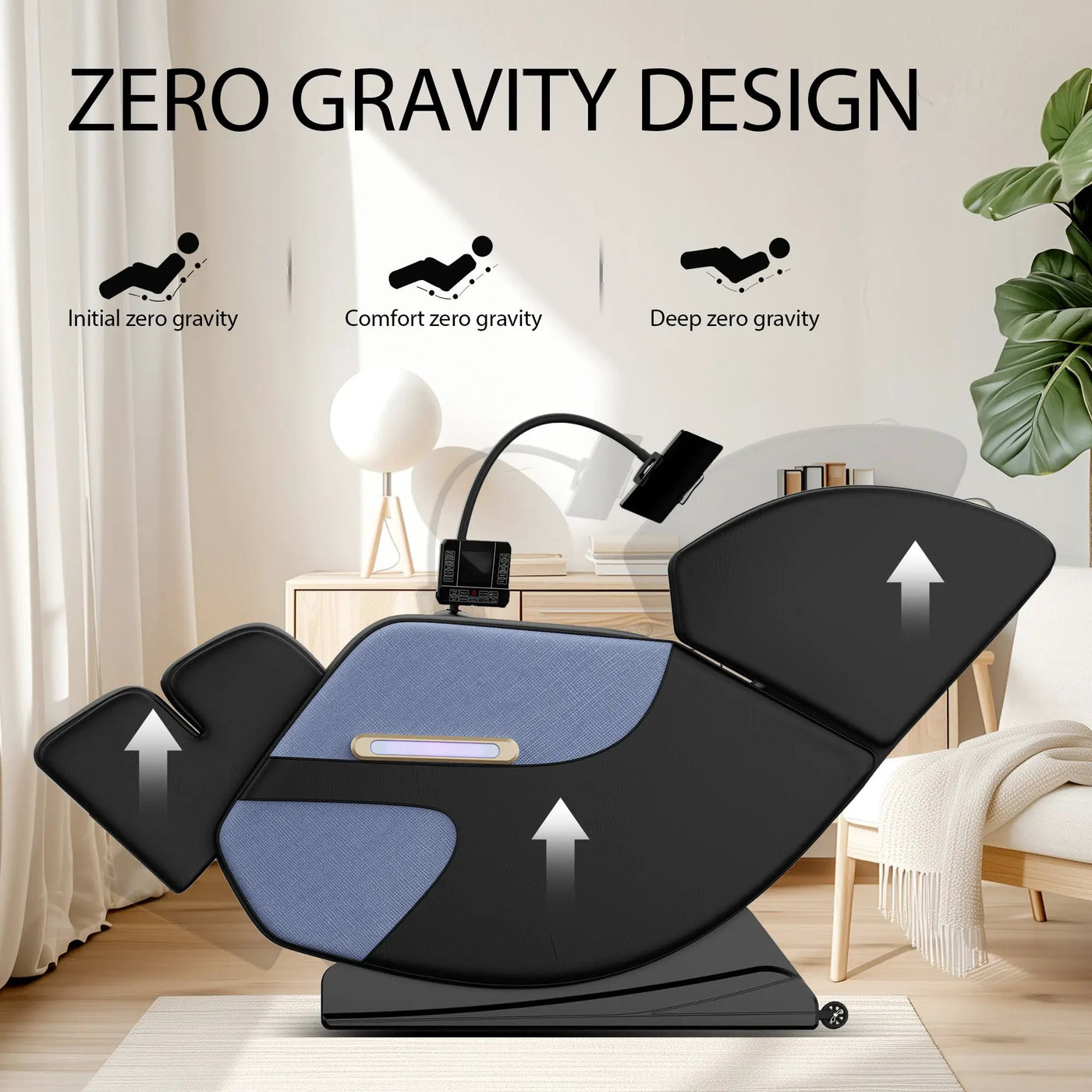Massage Chair Recliner with Zero Gravity and Full Body Air Pressure by HouseOfZazla