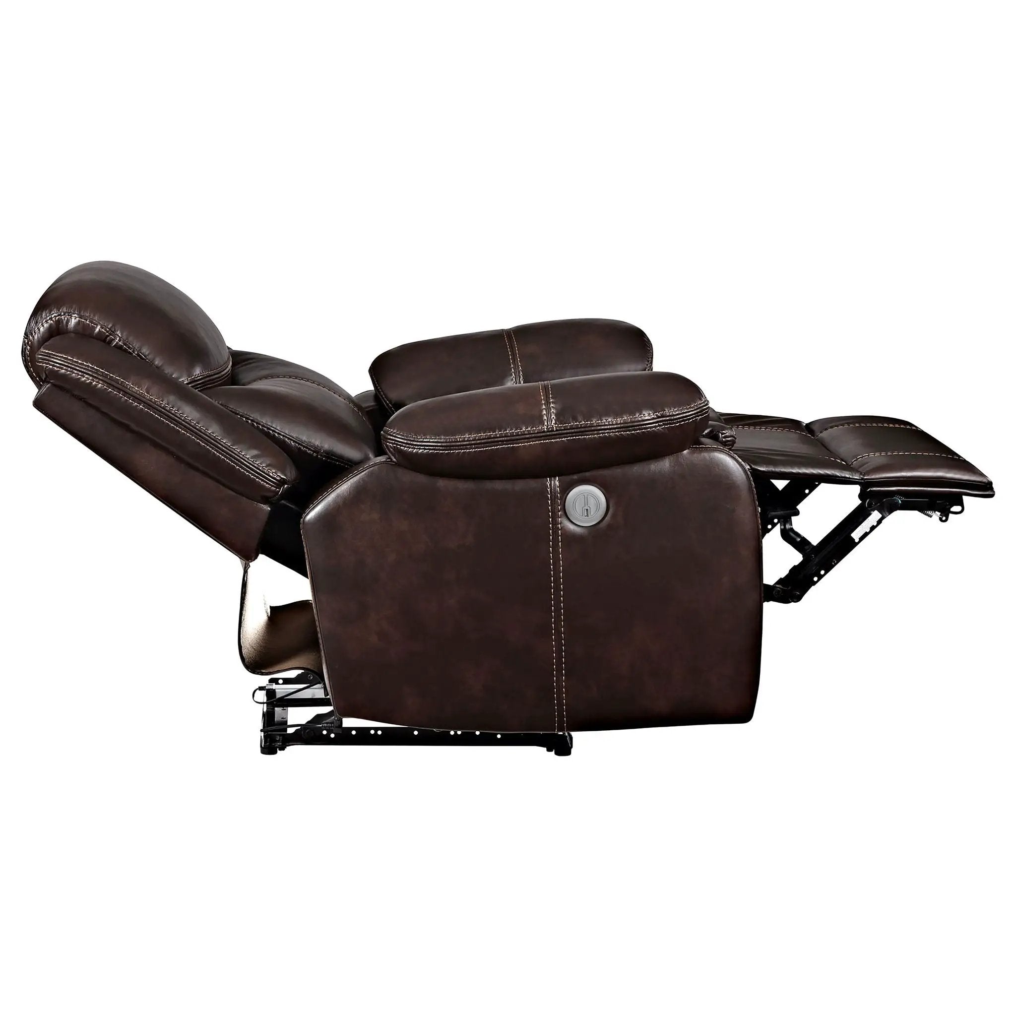 Sycamore Upholstered Power Recliner Chair Dark Brown by Unique Piece Furniture