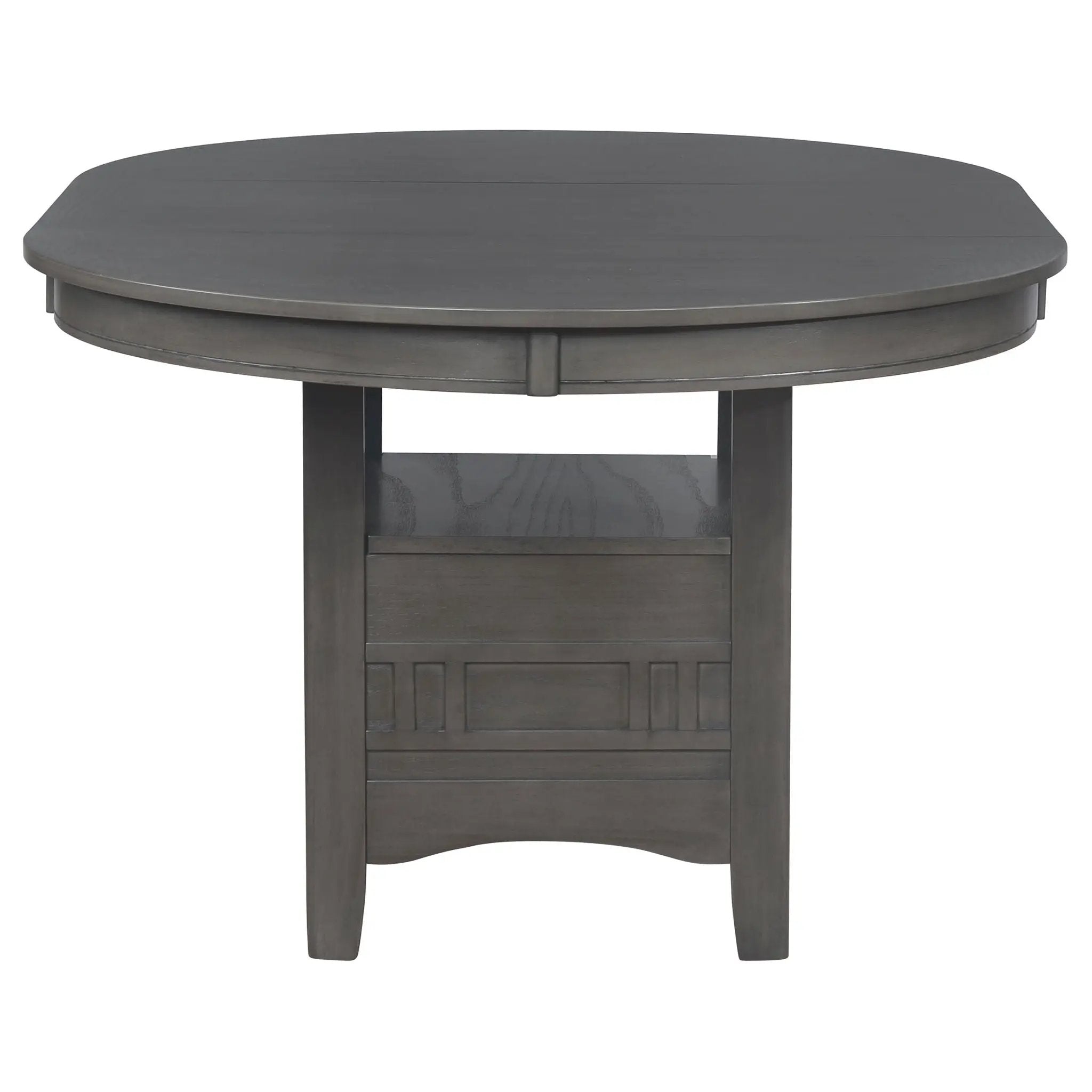 Lavon Oval 60-inch Wood Extension Leaf Dining Table Medium Grey by Unique Piece Furniture