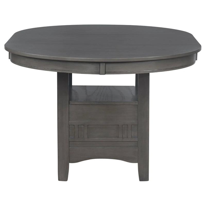 Lavon Oval 60-inch Wood Extension Leaf Dining Table Medium Grey by Unique Piece Furniture