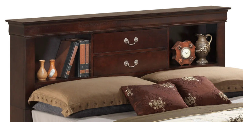 Louis Phillipe - Bookcase Storage Bed by Unique Piece Furniture