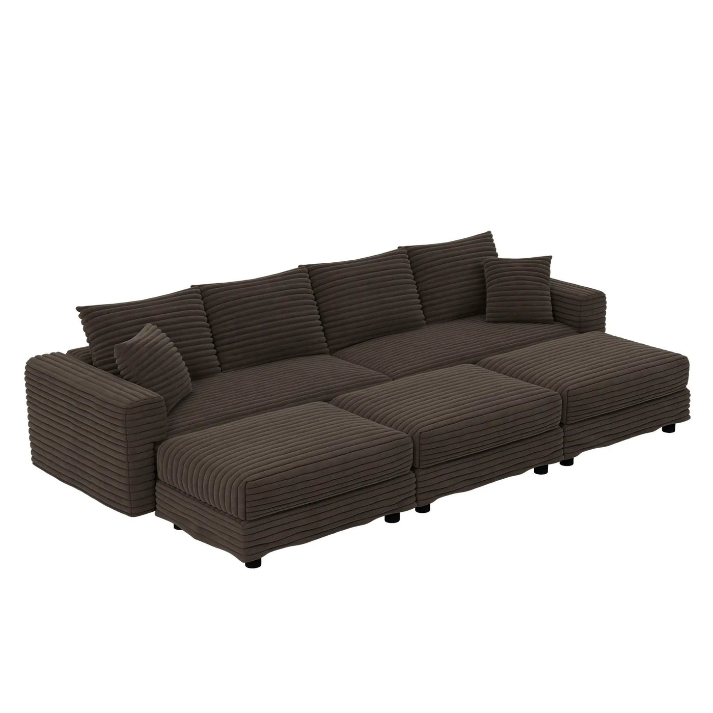 Modern Comfy Upholstered Sofa Cloud Couch & Deep Seat Couches by HouseOfZazla