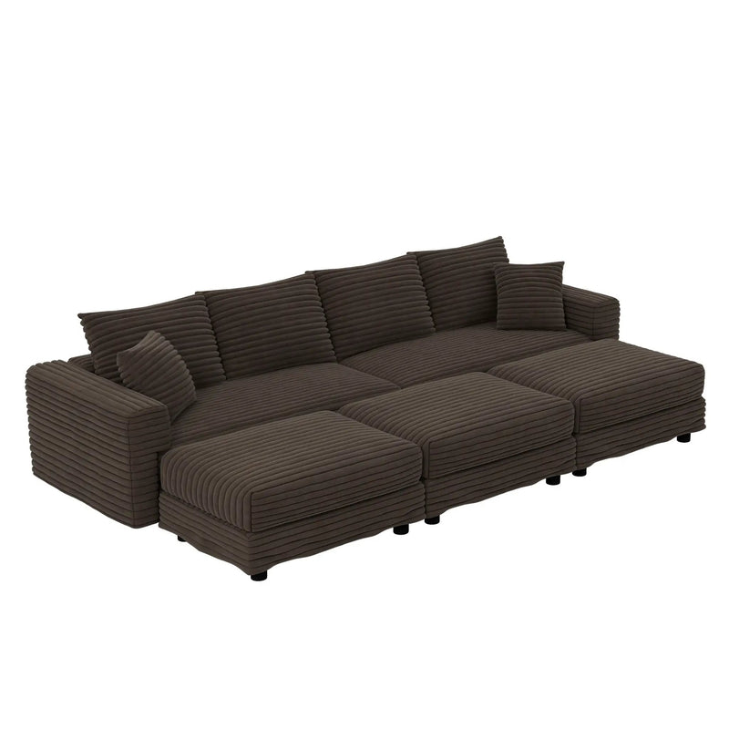 Modern Comfy Upholstered Sofa Cloud Couch & Deep Seat Couches by HouseOfZazla
