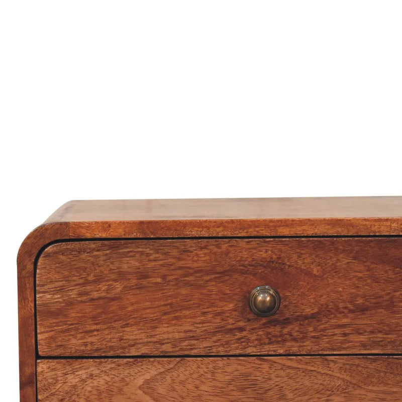 Curved Wall Mounted Bedside Nightstand by HouseOfZazla