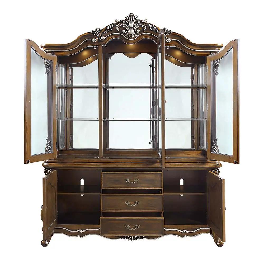 Latisha - Buffet & Hutch - Antique Oak by Unique Piece Furniture