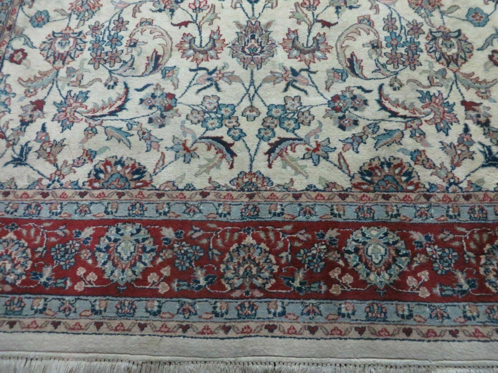 6' X 9' Vintage Handmade Fine Chinese Floral Oriental Wool Rug Carpet Beige by Jewel Rugs