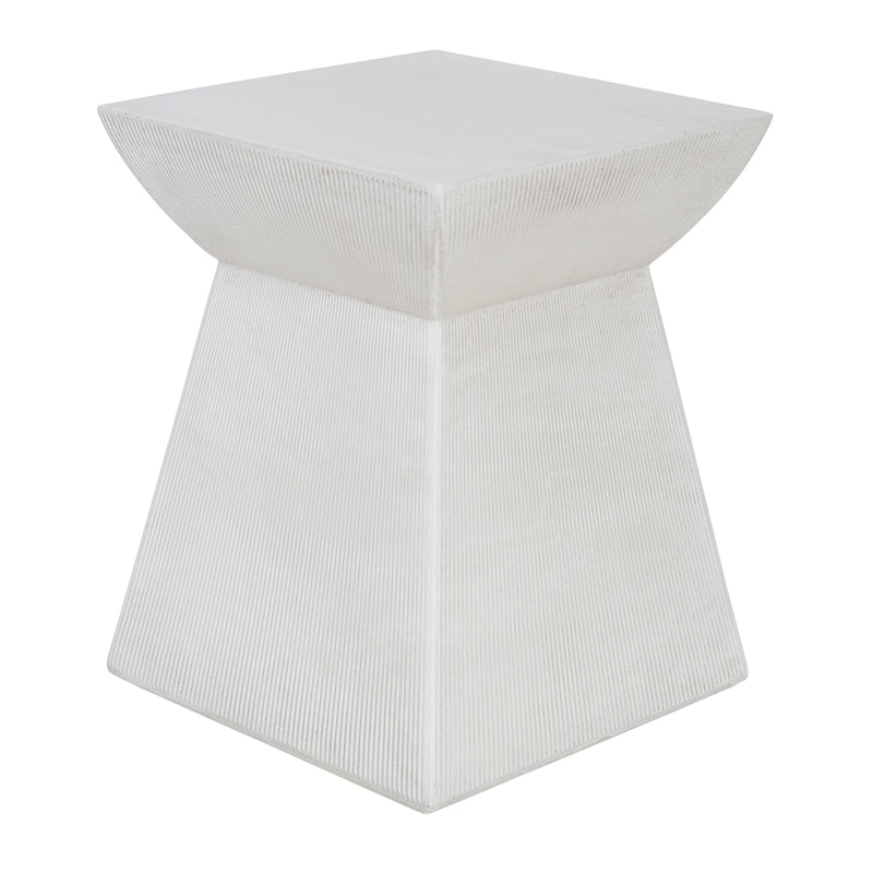 Antique-Textured Magnesium Oxide Outdoor Side Table by HouseOfZazla
