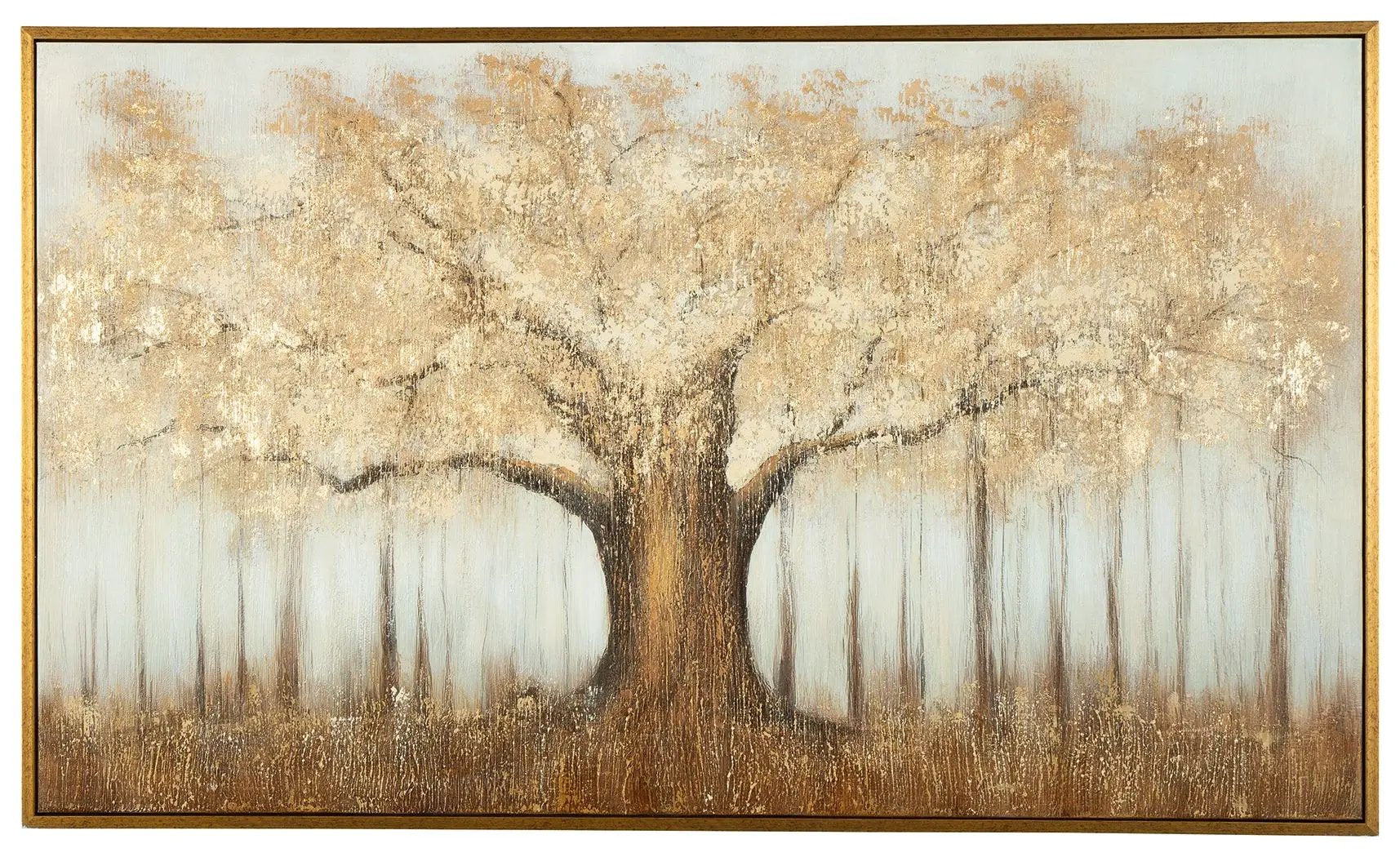 Dalewick - Wall Art - Brown / Gray / Gold Finish by Unique Piece Furniture