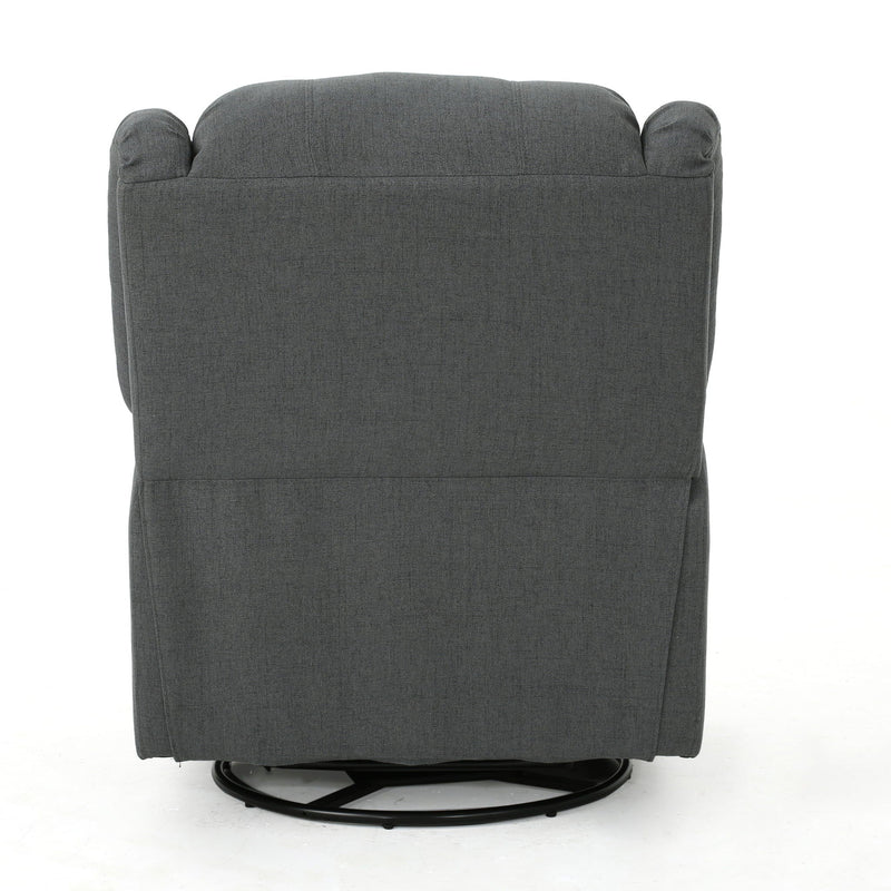 Glider Recliner With Swivel, Manual Reclining Chair by HouseOfZazla