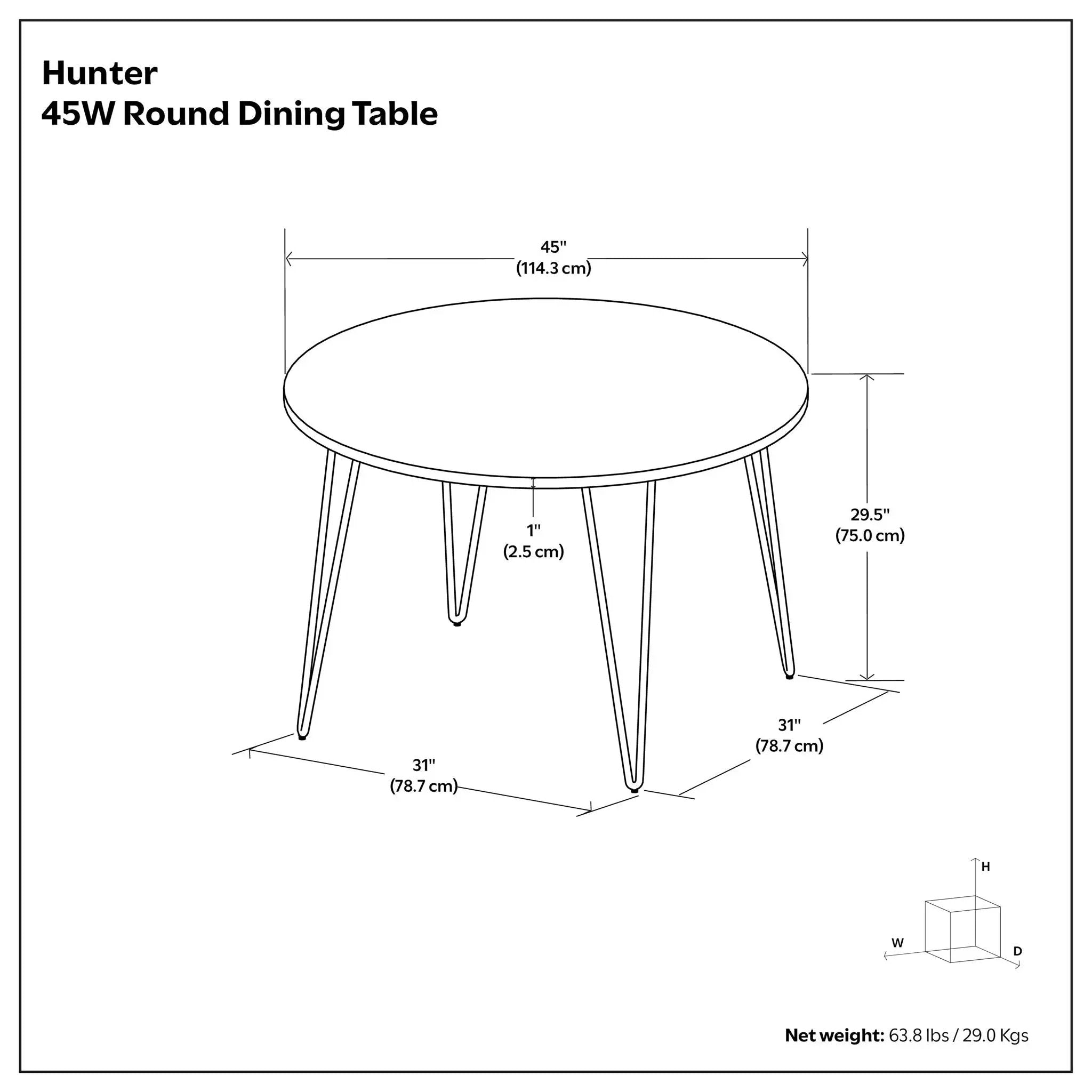 Hunter - Round Dining Table - Natural by HouseOfZazla