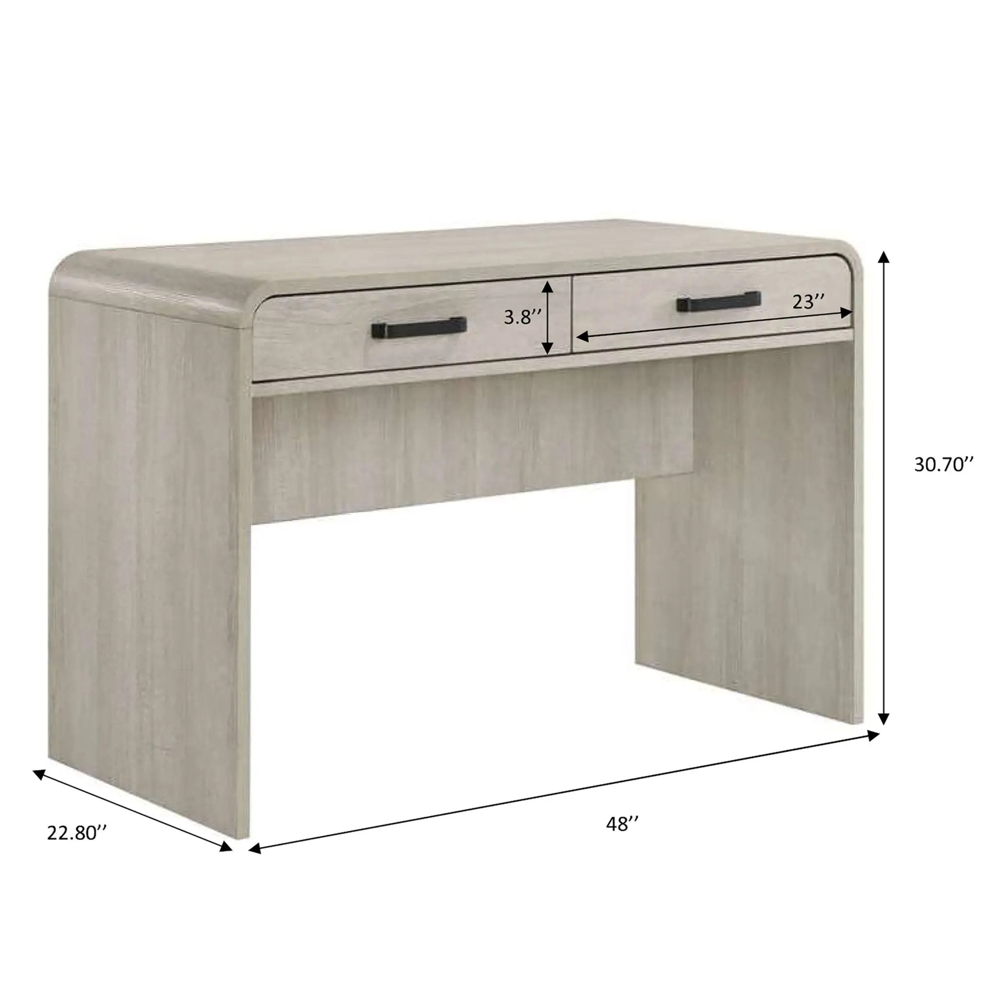 Writing Desk With Dual Drawers, Home Office Furniture - Antique White by Unique Piece Furniture