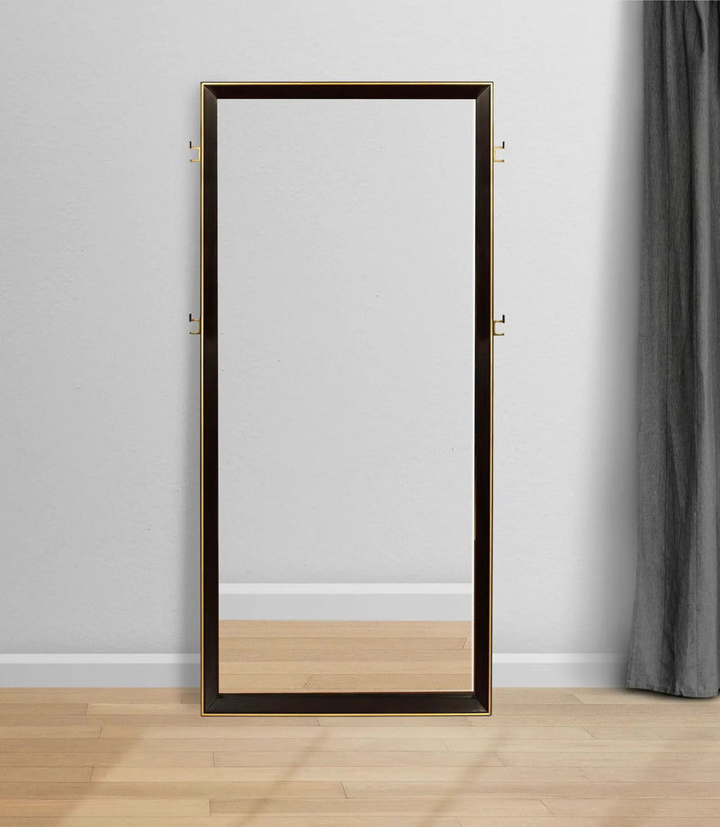 Durango 80-inch Standing Floor Mirror Smoked Peppercorn by Unique Piece Furniture