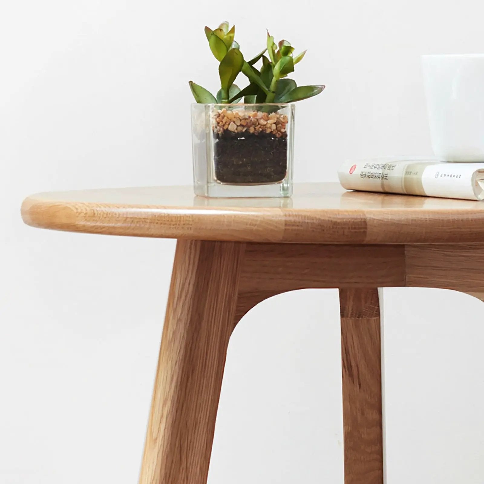 Round Small End Table, Side Table For Bedroom & Balcony by Unique Piece Furniture