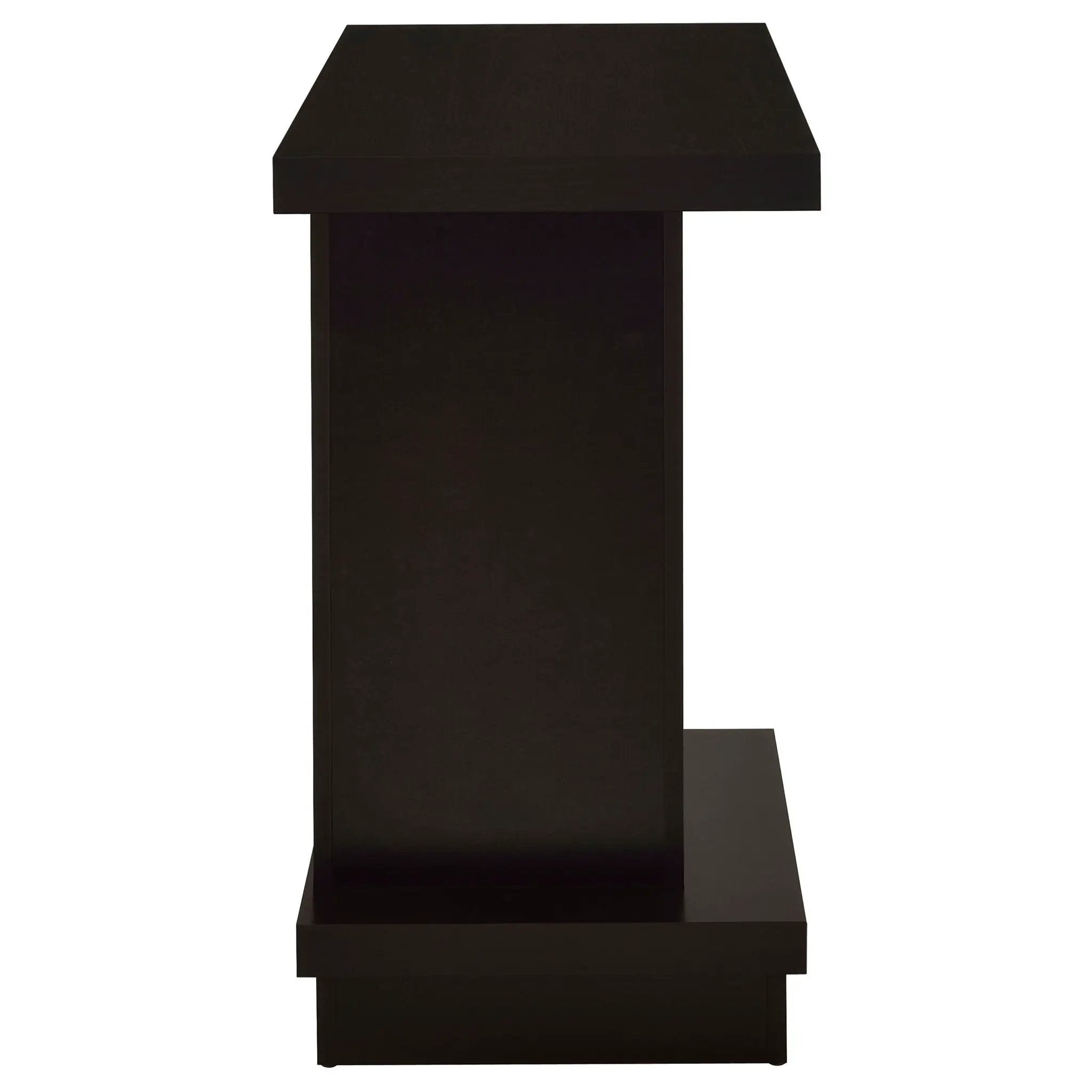 Reston Engineered Wood Pedestal Console Table Cappuccino by Unique Piece Furniture