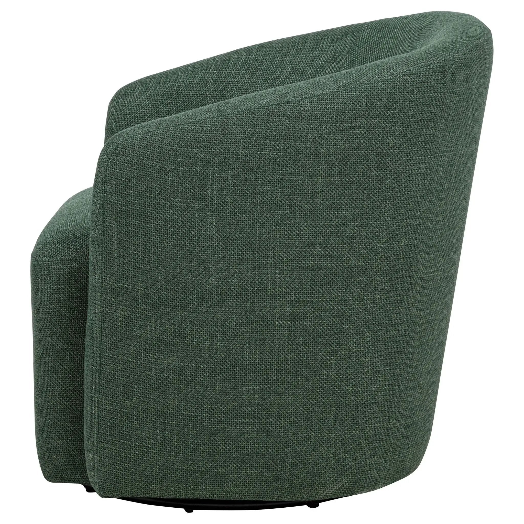 Mossbrook Fabric Upholstered Swivel Accent Chair Green by Unique Piece Furniture