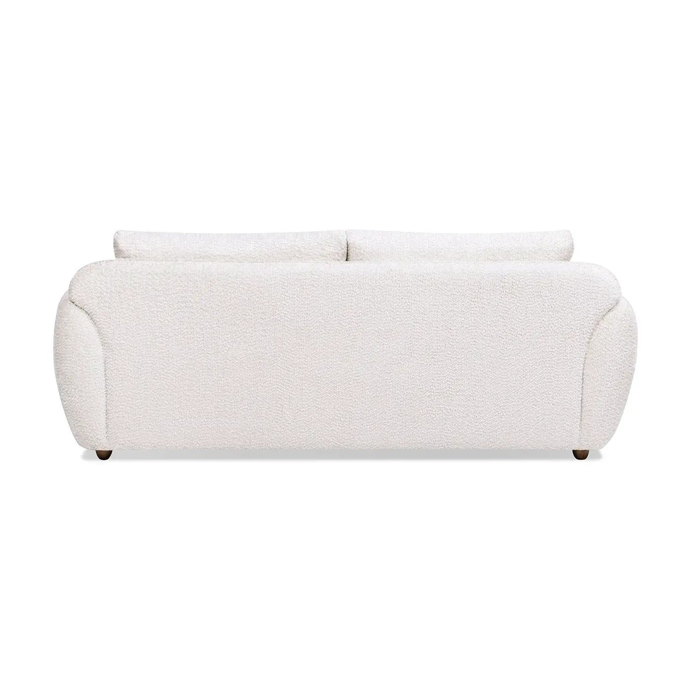 Sharon - Puffy Arm Sofa - Alpaca Off-White by HouseOfZazla