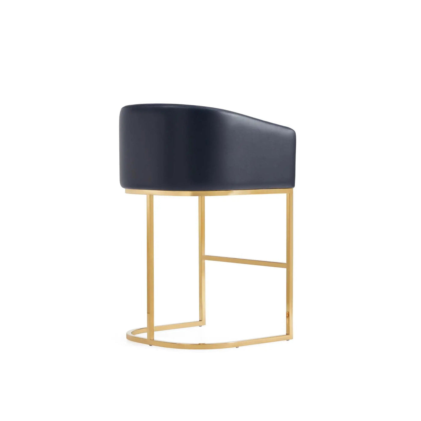 Mid-Century Modern Stool With Steel Base by HouseOfZazla