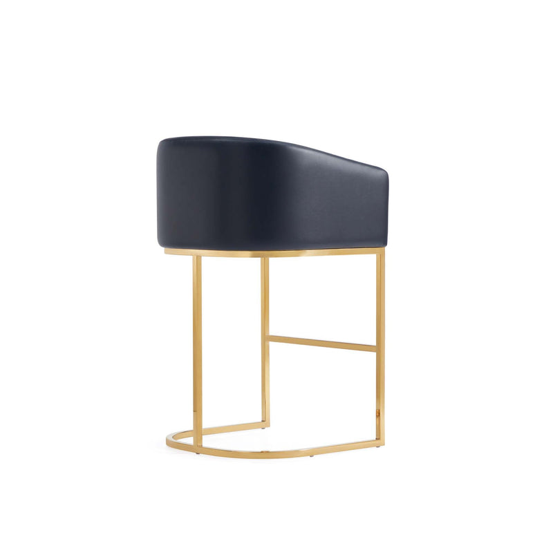 Mid-Century Modern Stool With Steel Base by HouseOfZazla