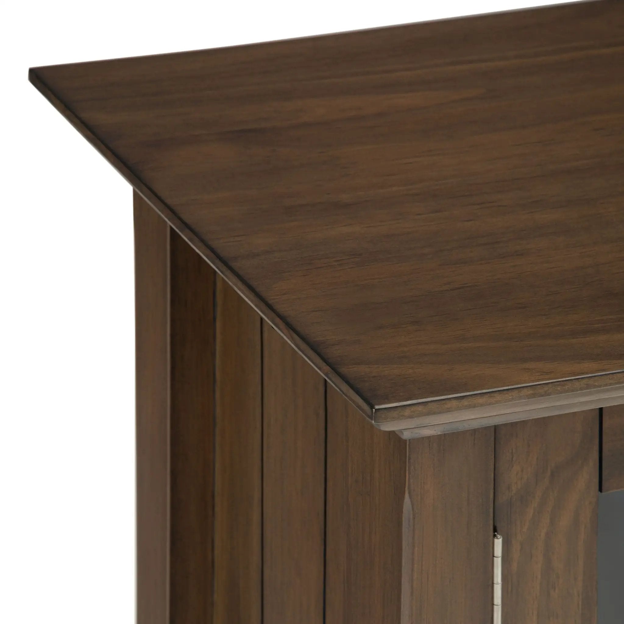 Bedford - Low Storage Media Cabinet - Rustic Natural Aged Brown by HouseOfZazla